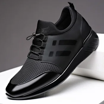 Pánské boty s vnitřní výška Korean prodyšný jediné boty, sportovní oblečení, boty a mužské boty 4748 Zvýší o 6 cm
