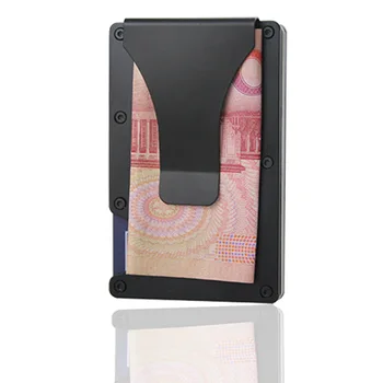 Pánské Uhlíkových Vláken Držitele Karty Mini Slim Peněženka Muži Hliníkové Kovové RFID Magic Peněženky Malé Tenké Muž Peněženky Peníze Pytel Carteras