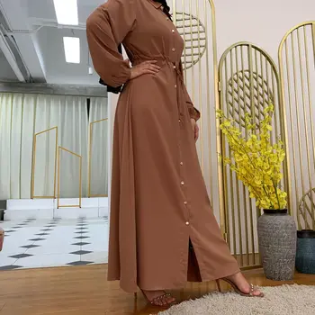 Ramadán Abayas pro Ženy Muslimské Módní Dubaj Abaya Turecko Hidžáb Šaty Kaftan Kaftan Islámu Šaty Oblečení Robe Longue Femme
