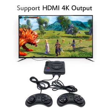 Retro Mini TV Video Herní Konzole Pro Sega MegaDrive 16 Bit A 8-Bit Hry, S 691 Různé Vestavěné Hry Dva Gamepady HDMI Out