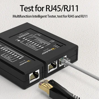 RJ45 RJ11 Tester Profesionální CAT5E CAT6 CAT7 CAT8 UTP S/FTP Sítě lan Cable tester Detektor