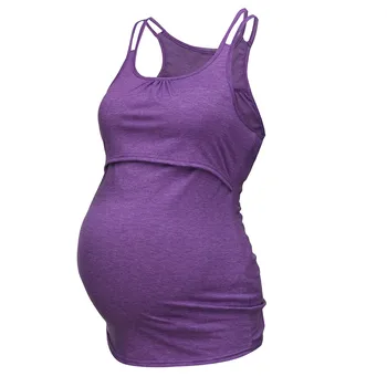 Ropa De Mujer Dámské Krátký Rukáv Čisté Barvy Topy Kojení Nusring Těhotenské Oblečení, Oblečení Pro Těhotné Ženy Halenka