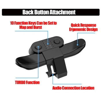 Rozšířené Gamepad Tlačítko Zpět Přílohu Joystick Zadní Tlačítko Turbo Key Adaptér Pro Herní Ovladač Příslušenství 2021 Horké