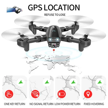 S167 GPS Drone HD 4K 1080P Kamera 2.4 G/5G Wi-fi FPV Skládací RC Quadcopter Dálkovým ovládáním Drone