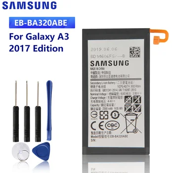 SAMSUNG Originální Náhradní Baterie EB-BA320ABE Pro Samsung GALAXY 2017 Vydání A3 A320 Autentické Baterie 2350mAh