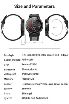 SCOMAS Venkovní Sportovní Chytré Hodinky Muži IP68 Vodotěsné 1.3 palcový HD Zakřivený Displej Smartwatch Srdeční Frekvence Monitoru Smartband L6