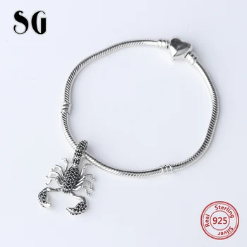 SG módní vánoční Scorpion korálky přívěsky Evropy stříbro 925 originální dámské příslušenství pro velkoobchodní šperky náramky