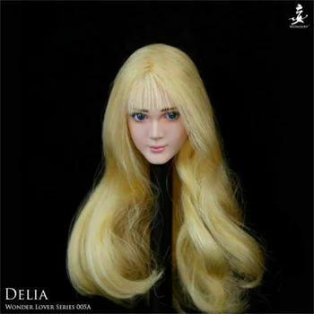 Skladem měřítku 1/6 WONDERY Milovník Série WLS005 1/6 Loli Elia pohybu očí bílé blond vlasy hlavu sculpt F 12 