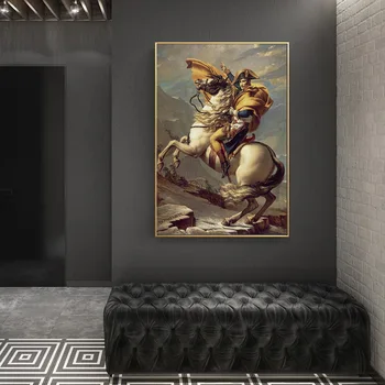 Slavná Postava Napoleona Bonaparte Malířské Plátno Umění Zdi Vytisknout Plakát, Obraz Dekorativní Malby Obývací Pokoj Domácí Dekorace