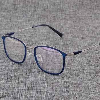Slitiny Brýle Rám Muži nebo ženy Ultralight Náměstí Krátkozrakost dioptrické Brýle Mužské Kovové Optické Rámu Brýlí D825