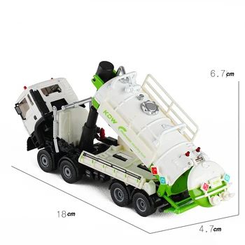 Slitiny Odpadních vod Dopravní Sběrný Kamion, Inženýrské Vozidla Diecast KDW 1:50 Simulaion Tank Odpadky Skladování Vody Děti Hračky