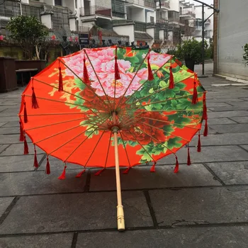 Starověká Čína Japonsko Deštník Hanfu Kimono Květinové Film, TELEVIZE, Fotografie, Studio Dance Umbrella Meč Cosplay Hra Projektů Deštník