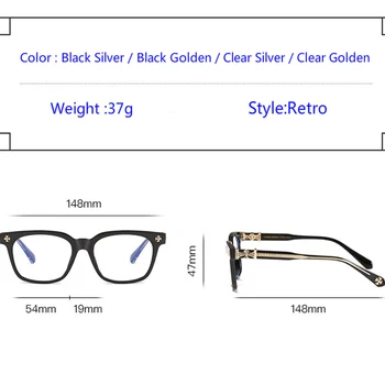 SUMMISE 2021 Nejnovější Anti Modré Brýle Crom-Srdce Brýle Rám Předpis Krátkozrakost Brýle Přizpůsobit Muži Ženy Top Kvalita