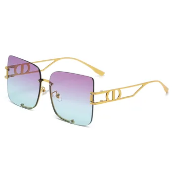 TEENYOUN Luxusní Značky Vrtaných Náměstí sluneční Brýle, Ženy, Muži Slitiny Duté Vyřezávané Design Sluneční Brýle, UV400 Oculos gafas de Brýle