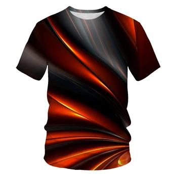 Tovární přímý módní pánské t-shirt pro osobní pruhy 3D tištěné casual t-shirt muži hip-hop oblečení t-shirt pro muže