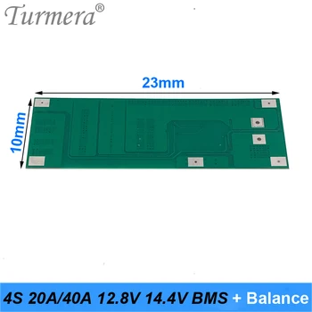Turmera 4S 40A 12.8 V, 14,4 V 32650 32700 Lifepo4 Baterie Vyvážené BMS pro Elektrické Lodi Nepřetržité Napájení 12V Auto Baterie