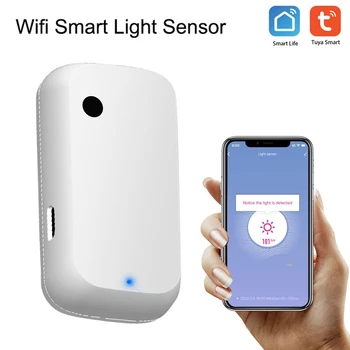 Tuya Wifi Světelný Senzor Inteligentní Osvětlení Senzor Jasu Detektor Propojení Snímače Řízení Chytrých Domů, Práce s Alex Google Domov