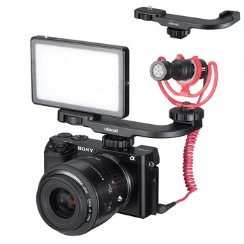 Ulanzi PT-8 PT-9 Gopro Smartphone Vlog Deska pro Sony A6400 A6300 Cold Shoe Mount Rozšířit Mikrofon, LED Světlo Adaptér