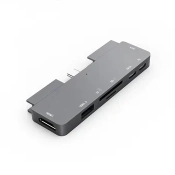 USB C ROZBOČOVAČ Multi USB 3.0 HUB s USB 3.0, 2.0 s Sd Tf Card Slot s Aux Portu 7 V 1 USB Dokovací Stanice pro Macbook