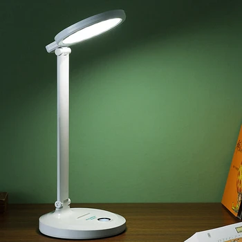 USB Dobíjecí LED Skládací Stolní Lampa Oko Protection One Touch Stmívání, Čtení Studie Stolní Lampa Na Knihy, Postele, Kanceláře, 3 Barvy