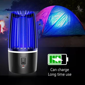 USB Rychlovarná Fotokatalýza Mute Bodnutí Hmyzu Bug Zapper Pasti Vrah LED Lampa Létat Chyba Repelent Proti Komárům a UV Noční Světlo