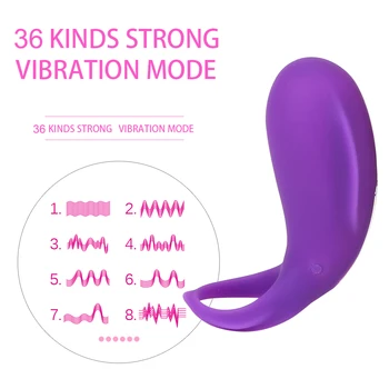 VATINE 36 Speed USB Dobíjecí Vibrátor Cock Ring Zpoždění Ejakulace Silikonové Penis Ring Cockring Sexuální Hračky pro Muže, Sex Výrobky