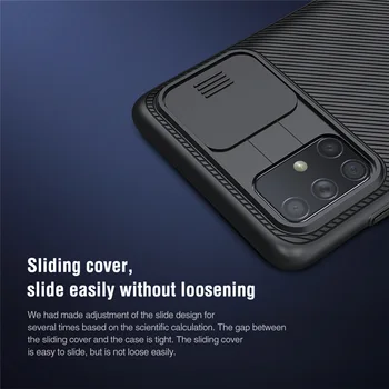 Velkoobchodní 10 ks/lot Pro Samsung Galaxy A71 Pouzdro NILLKIN Slide pouzdro na Fotoaparát ochranné Pouzdro Kryt Anti-skid Pokrytí