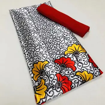 Velkoobchodní 3YARDS ORGANZA MATHICNG 3 METRŮ STUHA HEDVÁBÍ africké tkaniny pro šaty ankara tkaniny, africké tisky tkanina niger
