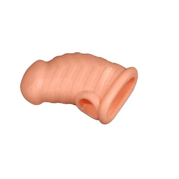 Velké silikonové Mužské penis rukáv zvětšení popruh na otroctví cock ring extender silné kondomy Opakovaně Intimní Zboží erotické hračky, robertek