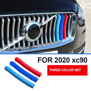 Vhodné pro Volvo xc90 2020 tři-barevný mesh pás dekorativní auto nálepky auto díly auto Příslušenství