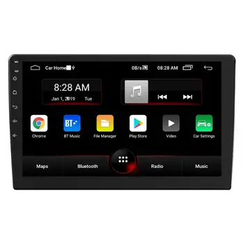 VODOOL Android 9.0 Auto Stereo Double DIN GPS Navigace, Bluetooth, WiFi, FM Rádio 10 palcový IPS Obrazovky V Dash hlavní Jednotka Přijímač