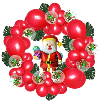 Vánoční Balónky, Věnec Arch Kit s sněhová Vločka Ozdoby na Vánoce, Nový Rok Party Dekorace