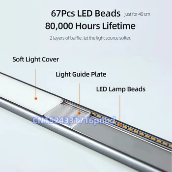Větší BGCDD5 Snímače Pohybu Závěsné Bezdrátové Nástěnné Lampy LED Lampa Pro Domácí Kabinet Studie Čtení Nejlepší USB Noční Světlo pro Ložnice