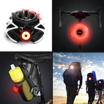 WasaFire Kolo Ocas Světlo USB Dobíjecí MTB Přilba Pack Bag Flash Zadní Světla Mini Bike zadní Světlo 5 Modely Cyklistické Svítilny