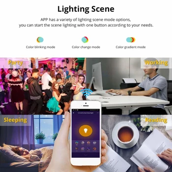 WiFi Inteligentní Žárovka GU5.3 GU10 E27 LED RGB Lampa Práci S Amazon Alexa/Google Domácnosti 85-265V RGB+Bílá Stmívatelné Smart Home