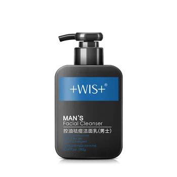 WIS Face Wash Men Příroda Uhlí hloubkové Čištění Anti-Akné Pupínek Remover Oil Control Muž Obličejové Čistící