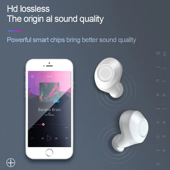 WK V6 TWS 5.0 Bluetooth Sluchátka Bezdrátová Sluchátka 3D Stereo hi-fi Bezdrátová Metal Sluchátka Sluchátka pro iPhone Xiaomi Samsung