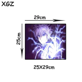 XGZ Vlastní Módní Velké Anime Počítačový Stůl Rohože Vynikající Černý Zámek Okraji Hunter Komické Office Podložka pod Myš Gumové Non-slip Xxl