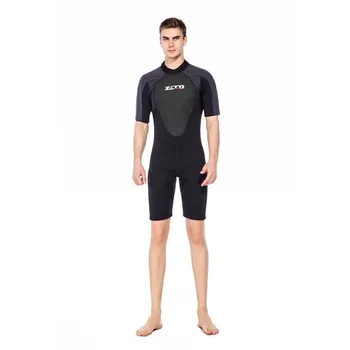 ZCCO 3mm neoprenový oblek Mužů krátký rukáv plavky, Potápění, Šnorchlování spearfishing potápění oblek Surfování Sunproof jeden kus set