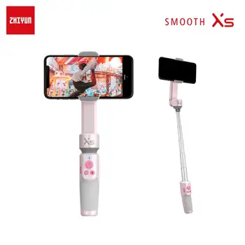 ZHIYUN Oficiální Hladké XS Telefon Gimbal Selfie Stick Kapesní Stabilizátor s Prodlužovací Tyč pro Xiaomi Huawei Samsung iPhone