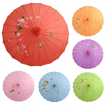 Čínské Vintage DIY Hedvábí Oilpaper Papír Deštník Foto Herectví Slunečník Taneční Rekvizity Domácnosti Merchandises